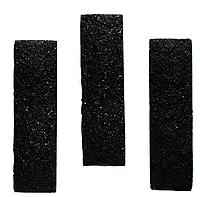 Model Railstuff 880 N Scale Coal Loads (One-Piece, Painted Plaster Castings) -- For Micro-Trains 33' 2-Bay Hopper