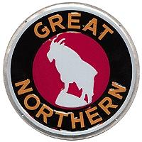 Microscale 10004 All Scale Embossed Die-Cut Metal Sign -- Great Northern