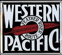 Microscale 10008 All Scale Embossed Die-Cut Metal Sign -- Western Pacific