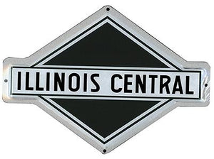 Microscale 10015 All Scale Embossed Die-Cut Metal Sign -- Illinois Central