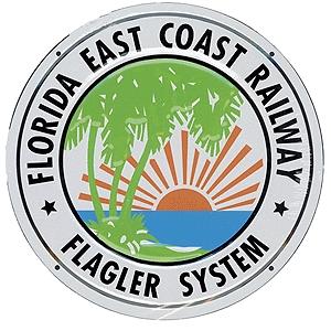 Microscale 10016 All Scale Embossed Die-Cut Metal Sign -- Florida East Coast