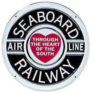Microscale 10019 All Scale Embossed Die-Cut Metal Sign -- Seaboard Air Line