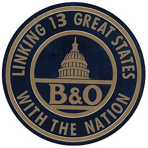 Microscale 10020 All Scale Embossed Die-Cut Metal Sign -- Baltimore & Ohio