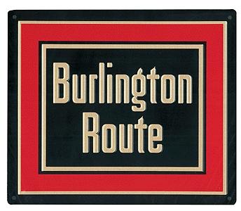 Microscale 10023 All Scale Embossed Die-Cut Metal Sign -- Chicago, Burlington & Quincy