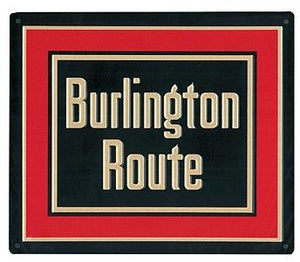 Microscale 10023 All Scale Embossed Die-Cut Metal Sign -- Chicago, Burlington & Quincy