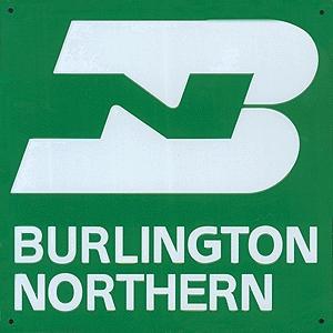 Microscale 10027 All Scale Embossed Die-Cut Metal Sign -- Burlington Northern