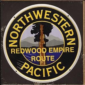 Microscale 10033 All Scale Embossed Die-Cut Metal Sign -- Northwestern Pacific
