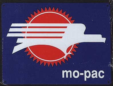 Microscale 10037 All Scale Embossed Die-Cut Metal Sign -- Missouri Pacific (Screaming Eagle)