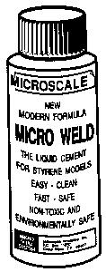 Microscale 109 All Scale Micro Weld Plastic Cement -- 1oz 29.6mL