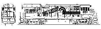 Microscale 4255 HO Scale Conrail - CR -- Mini-Cal GE B23-7 #1980 w/"Keep It Moving With Conrail" Slogan (1980-1998)