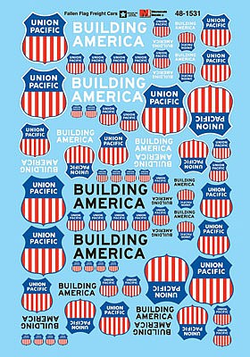 Microscale 481531 O Scale Union Pacific - UP -- Fallen Flags Freight Cars