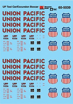 Microscale 5039 HO Scale Union Pacific - UP -- Tool Car/Excursion Boxcar UPP #9336
