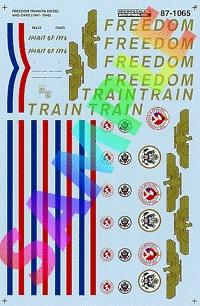Microscale 601065 N Scale Freedom Train 1947-49 -- ALCO PA Diesel & Passenger Cars (red, blue, gold; use w/ Stripes #601066)