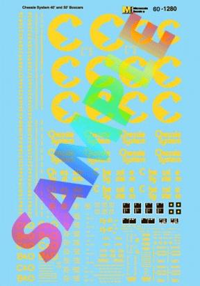 Microscale 601280 N Scale Chessie System - CHESSIE -- 40 & 50' Boxcars (Use w/#60460, 601123, 604126 or 605003, all sold separately)