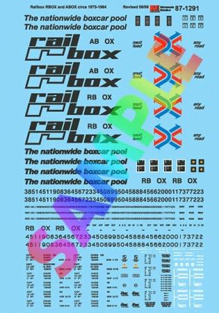Microscale 601291 N Scale RBOX & ABOX -- Railbox -- Circa 1975-1984