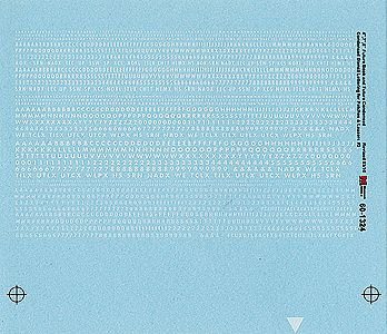 Microscale 601324 N Scale Alphabets & Numbers - Future Book Condensed -- White