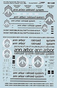 Microscale 601348 N Scale Ann Arbor - AA -- Locos, Freight Cars & Cabooses