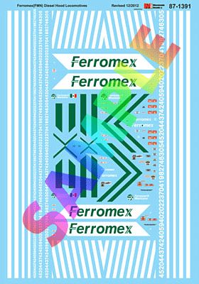Microscale 601391 N Scale Ferromex - FXE -- Diesel Hood Locomotives