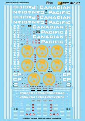 Microscale 601537 N Scale Canadian Pacific - CP -- Locomotives (Solid Beaver Logo) 2017