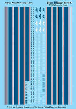 Microscale 601540 N Scale Amtrak - AMTK -- Phase VI Passenger Cars, 1996+