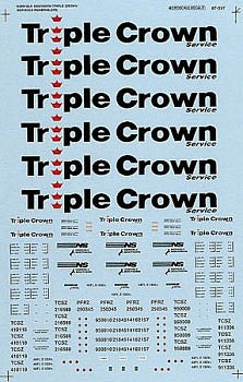 Microscale 60597 N Scale Railroad Decal Set - NS -- Road Railers
