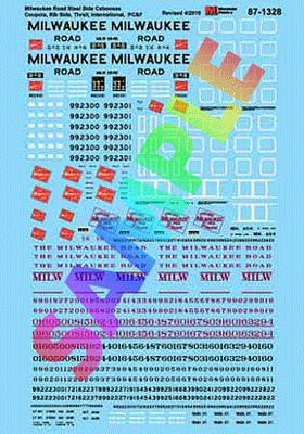 Microscale 871328 HO Scale Milwaukee Road - MILW -- Steel Cabooses, Circa 1950-1980