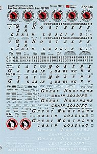 Microscale 871336 HO Scale Great Northern - GN (Gray Scheme) -- ACF Centerflow 4650, 5250 & Cyl, Magor 4750 & PS 4740 Covered Hoppers