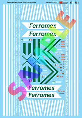 Microscale 871391 HO Scale Ferromex - FXE -- Hood Diesel Locomotives