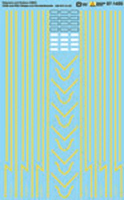 Microscale 871455 HO Scale Railroad Decal Set -- Delaware & Hudson GE U23B & Alco RS3 Stripes & Number Boards (Use With 87-687)