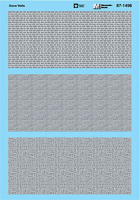 Microscale 871496 HO Scale Stone Wall Graphics