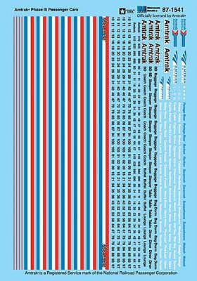 Microscale 871541 HO Scale Amtrak - AMTK -- Passenger Cars (Phase III)