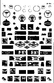 Microscale 87421 HO Scale 1930s & 40s Era Signs -- Commerical Signs Set #2; Gas Stations, Tourist Court, Hamburgers & More