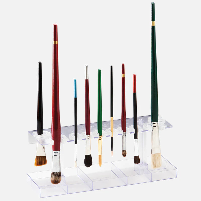 Masterson 1135 Sta-New Brush Holder w/Drip Tray (Clear Plastic)