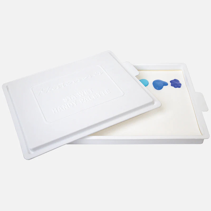 Masterson 857 Sta-Wet Handy Palette (8.5"x7"x1") w/Lid, Paper & Sponge