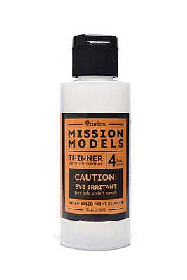 Mission Models A3 All Scale Thinner - Reducer - Airbrush Cleaner -- 4oz  118mL