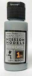 Mission Models C1 All Scale Water-Based Acrylic Paint - 1oz  29.6mL -- MMC-001 Chrome