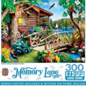 Masterpieces Puzzles 32234 Memory Lane: Cabin Crossing EzGrip Puzzle (300pc)