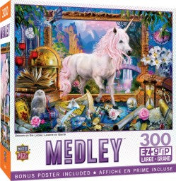 Masterpieces Puzzles 32282 Medley: Unicorn on the Loose EzGrip Puzzle (300pc)