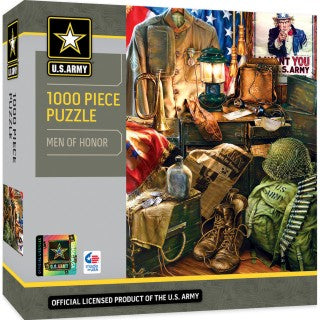 Masterpieces Puzzles 71510 US Army: Men of Honor (Military Gear) Puzzle (1000pc)