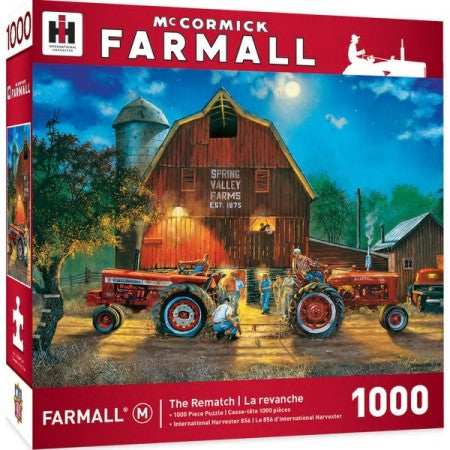 Masterpieces Puzzles 71929 Farmall: The Rematch Tractors Pull Farm Scene Puzzle (1000pc)
