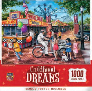 Masterpieces Puzzles 72036 Childhood Dreams: Summer Carnival State Fair Puzzle (1000pc)