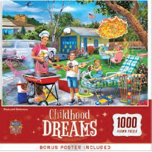 Masterpieces Puzzles 72128 Childhood Dreams: Backyard Barbeque Puzzle (1000pc)