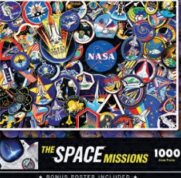 Masterpieces Puzzles 72208 NASA: The Space Mission Patches Collage Puzzle (1000pc)