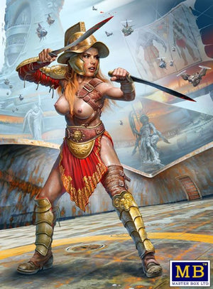 Master Box Models 24056 1/24 At the Edge of the Universe: Dimachaerus Champion Parselen Female Galaxy Gladiator