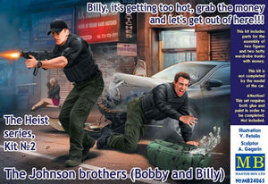 Master Box Models 24065 1/24 The Heist: Johnson Brothers w/Money in Shootout