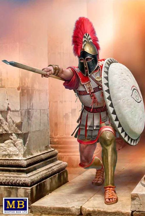 Master Box Models 32013 1/32 Greco-Persian Wars: Hoplite Warrior w/Spear & Shield #3