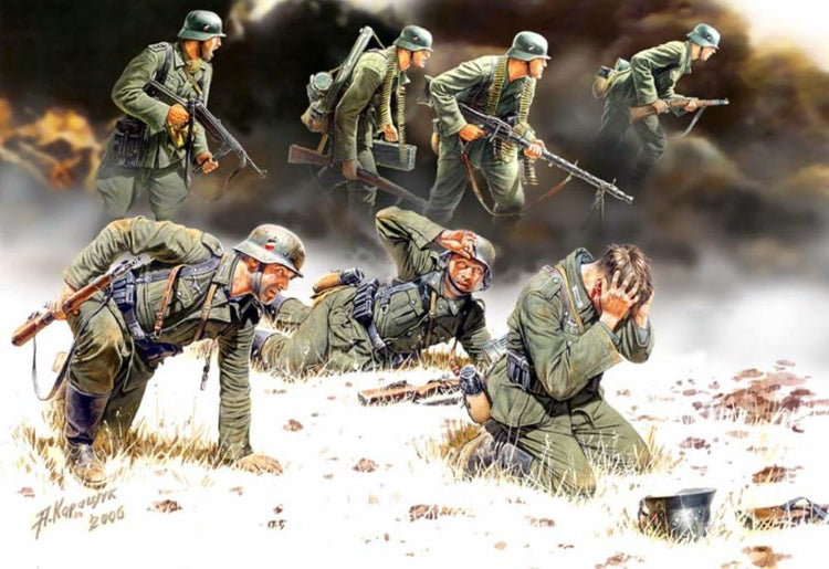 Master Box Models 3518 1/35 German PzGrenadiers Set #2 1939-42 (7)