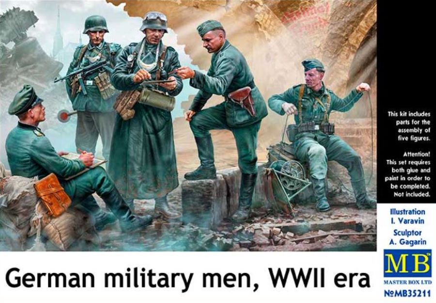 Master Box Models 35211 1/35 WWII German Military Men (5)