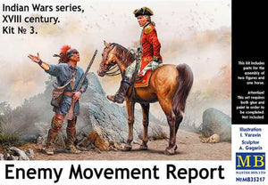 Master Box Models 35217 1/35 Enemy Movement Report Indian & British Soldier on Horse XVIII Century