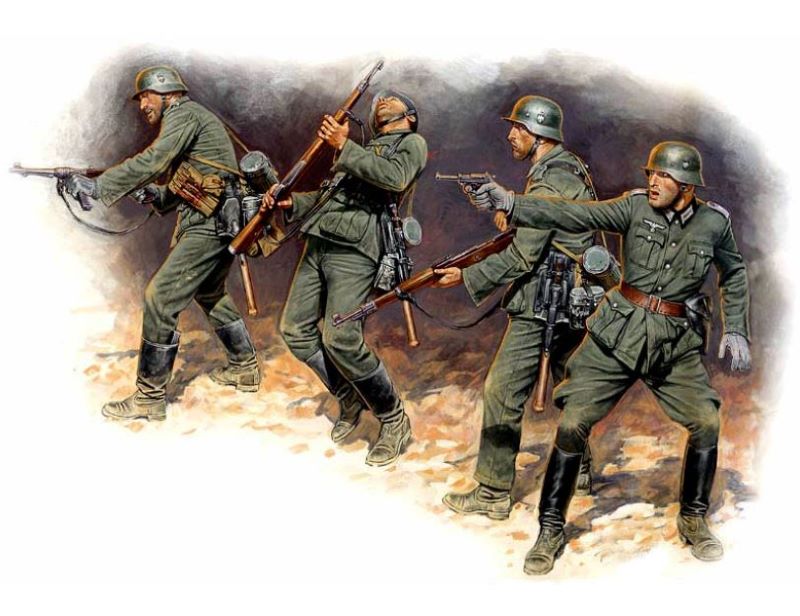 Master Box Models 3522 1/35 German Infantry in Action Eastern Front 1941-42 (4)